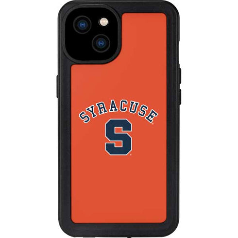 Syracuse University S Orange iPhone 15 Plus Waterproof Case